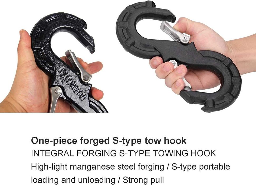 Carlig dublu S de remorcare off road 10000kg