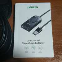 USB звуковая карта UGREEN (новая)