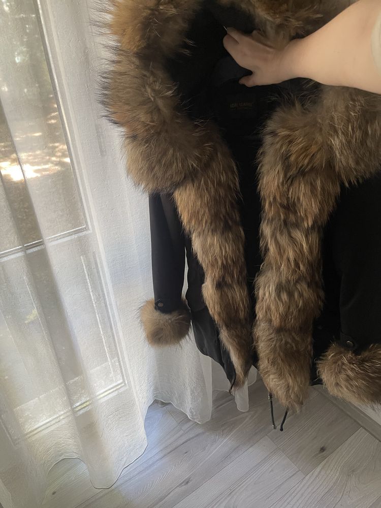 Geaca parka de blana