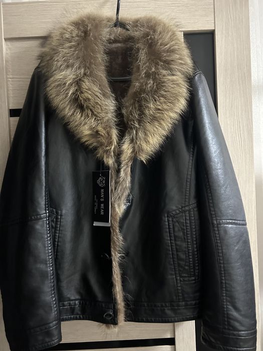 Зимняя мужская дубленка