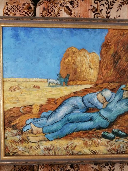 Tablou reproducere Vincent Van Gogh- pictura in cutit, realizat manual