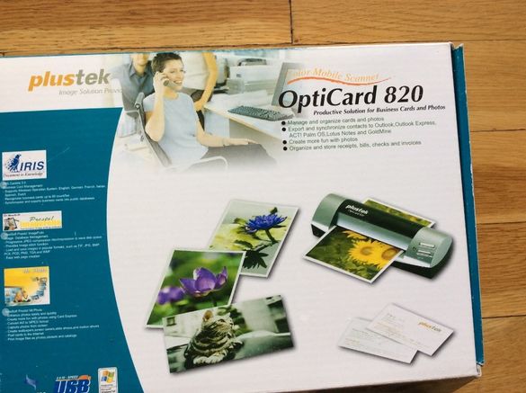 скенер Plustek OptiCard 820 -за цифровиз. на визитни картички, снимки
