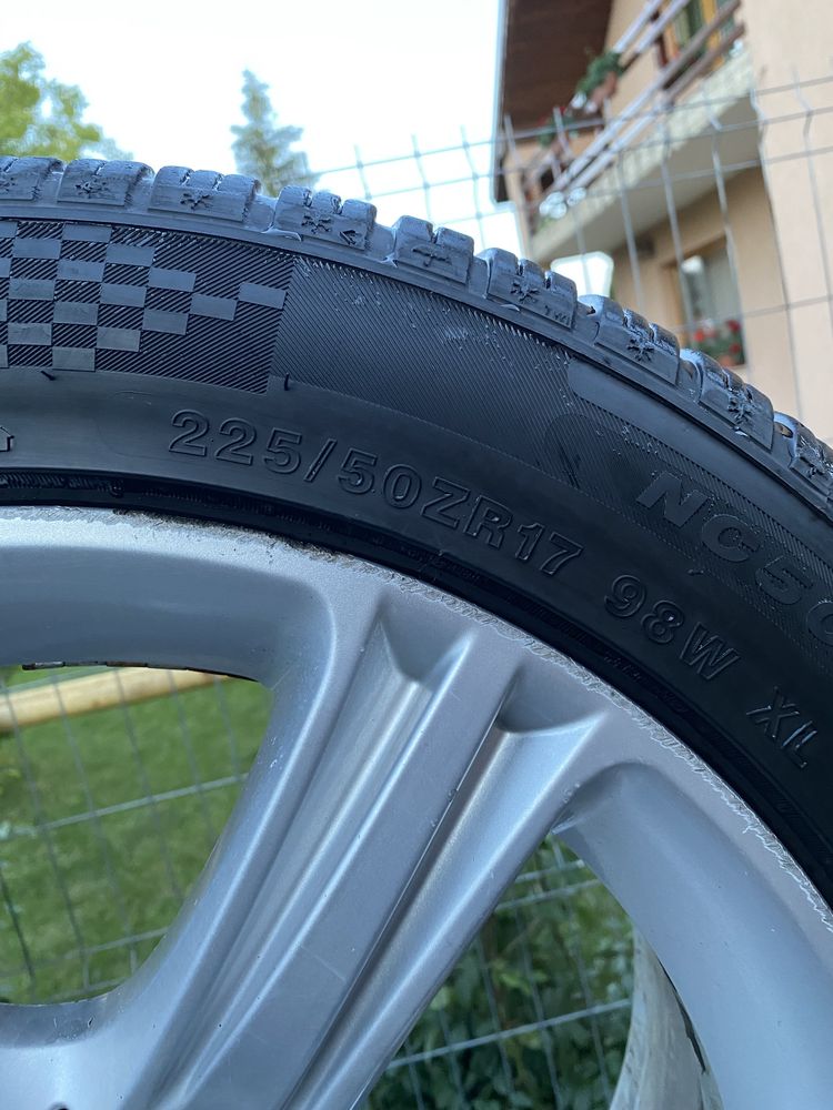 Jante BMW Seria 1 E87  R17 +Cauciucuri M+S 225/50 R17