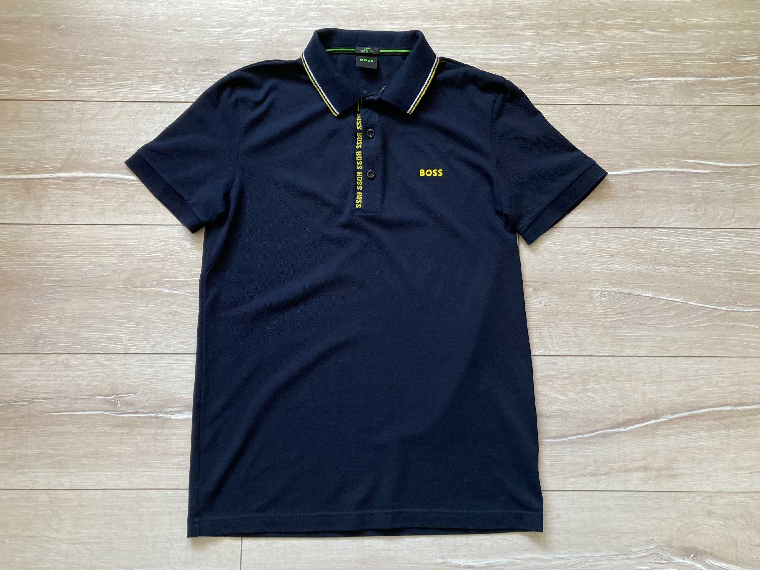 Hugo Boss Paule 4 Pima Cotton мъжка поло тениска размер L Slim Fit