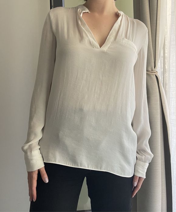 Bluza Zara, femei, XS, culoare crem