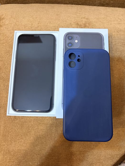 Iphone 11, 64 гБ, черный, в отличном состояние