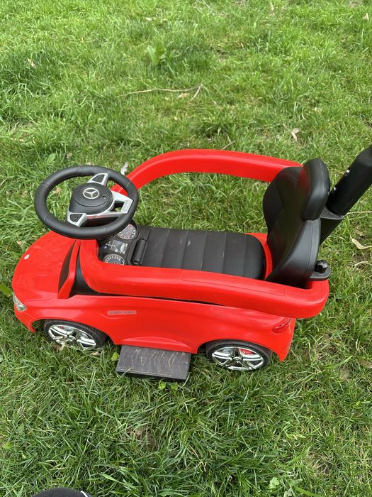 Masinuta 3 in 1 pentru copii, Mercedes AMG Red, Milly Mally