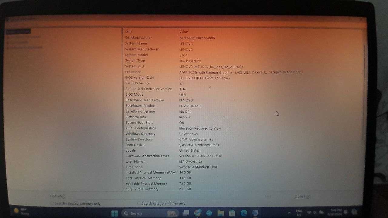 Lenovo v15-ada 16/1TB