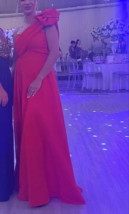 Rochie din tafta rosie( de ocazie, nasa)