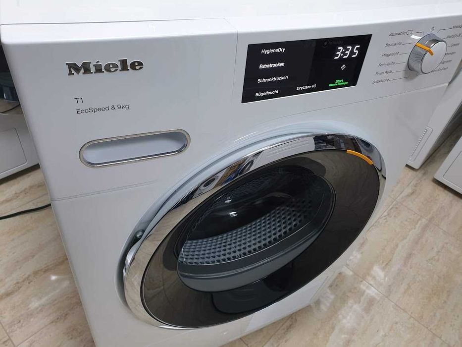 9кг Wi-Fi - Miele T1 Сушилня с Термопомпа и Аларма Миеле 12м Гаранция