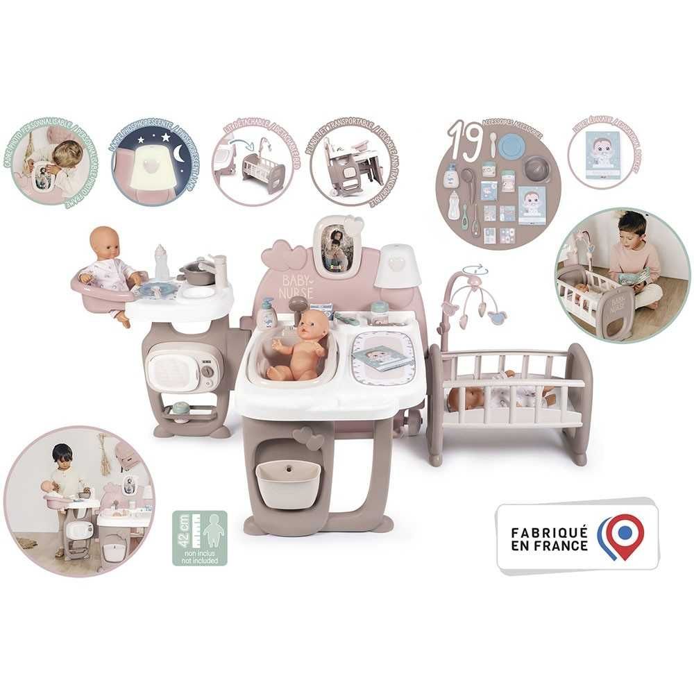 Centru de ingrijire pentru papusi Smoby Baby Nurse 23 accesorii