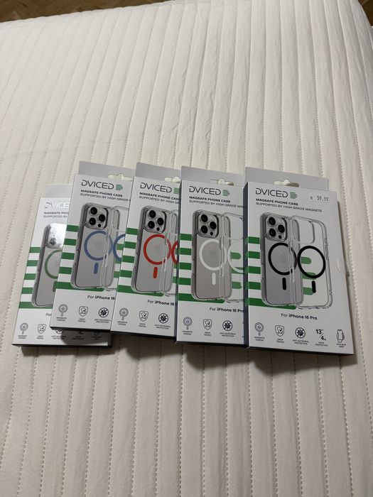 Предпазен калъф Dviced, Magsafe за iPhone 16 Pro clear case