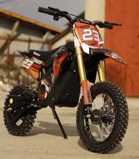 Motocicleta electrica pentru copii Eco Tiger 1000W 36V 12/10 #Orange