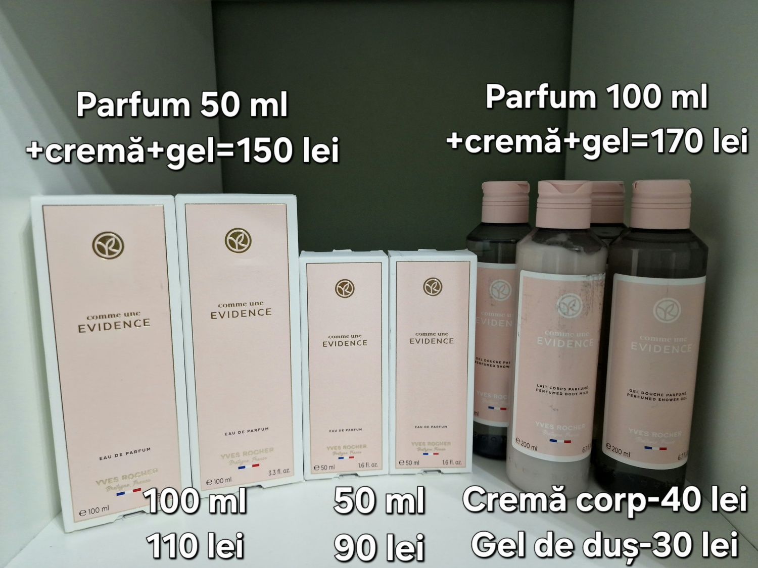 Set Comme une Evidence 50 si 100 ml