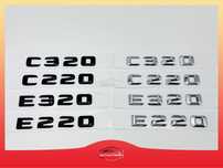 Mercedes надпис e320, e220, c320, c220, бадж, емблема