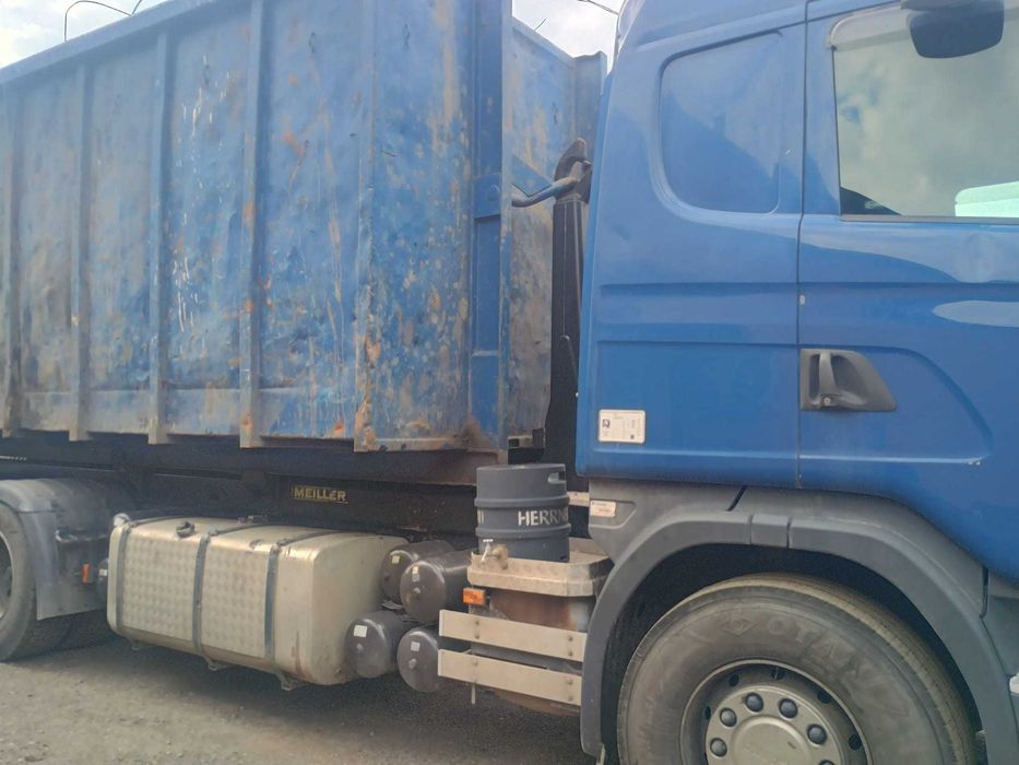 Camion abrollkipper Scania G 440  si remorca HUEFFERMANN