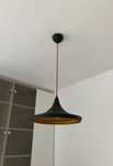 Pendul / suspensie / lustra retro Chink negru cu auriu