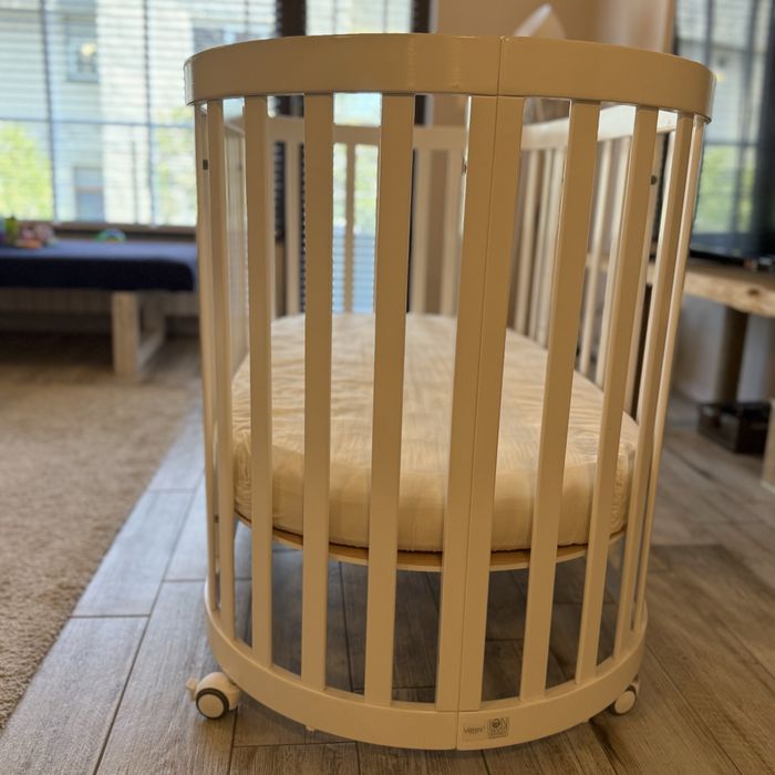 Трансформиращо се легло от бук Рим БЯЛО + Матраци