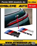 Emblema Mpower ,spate portbagaj BMW, Crom sau Negru