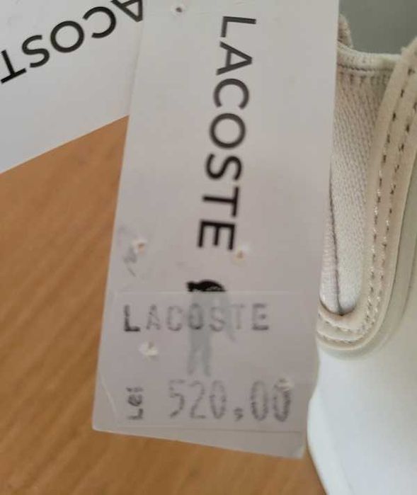 Lacoste originali noi piele pantofi sport tenisi  29cm.