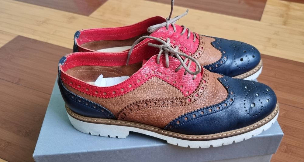 Pantofi Oxford 38, piele