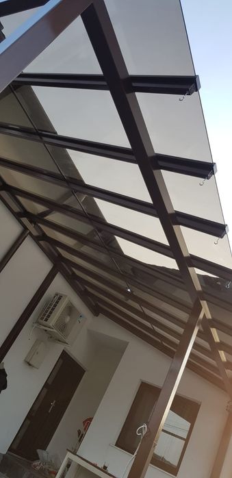 Pergole terase sere sticla aluminiu fier