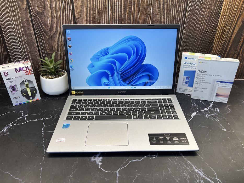 Ноутбук для работы Acer Aspire 3 | Pentium N6000 | 8GB | 256GB SSD