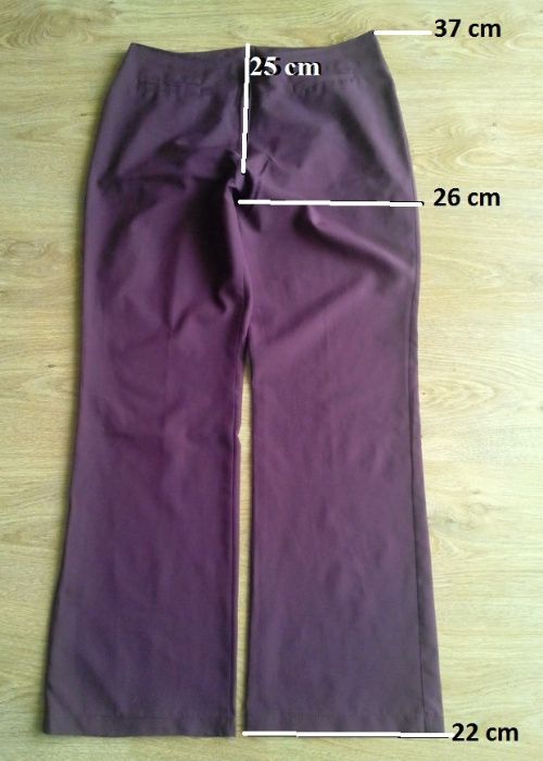 Pantaloni dama visinii, albi