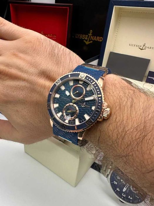 ulysse nardin marine златисто/синьо