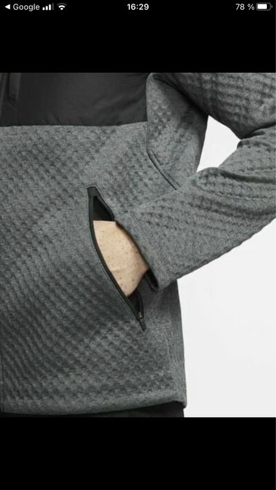 Jachetă cu glugă Nike S NK THRMA SPHR MX JKT HD FZ