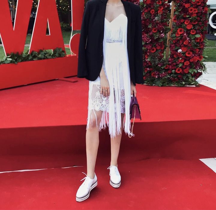 Pantofi Oxford, din piele, cu platforma - 42