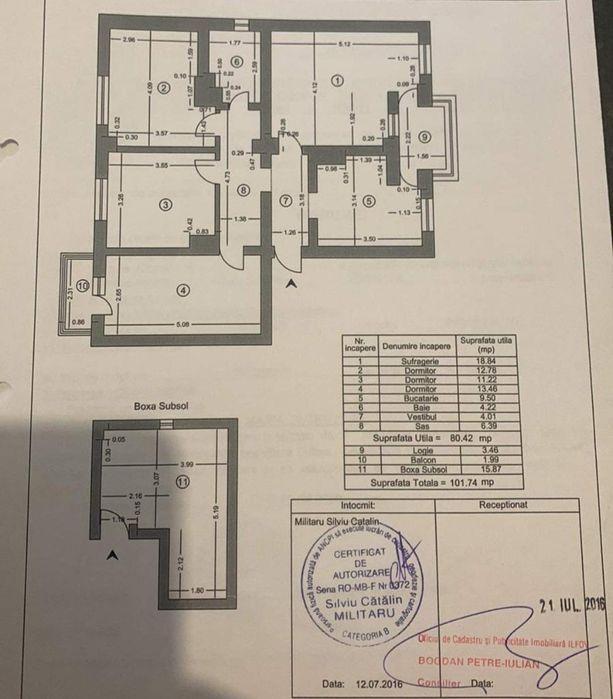 Apartament decomandat 4 camere (centrala proprie) - Popesti Leordeni
