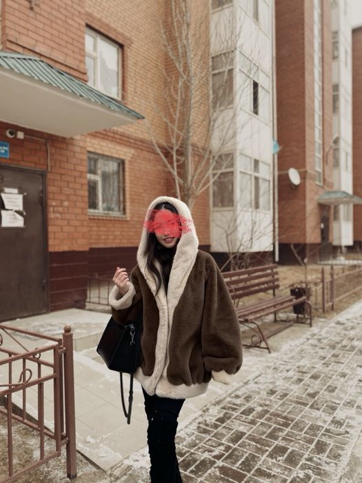 Эко шуба б/у 10тыс.