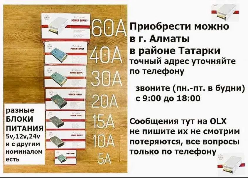 блок питания на 12 / 24 / 36 / 48 вольт 360 ватт и другие