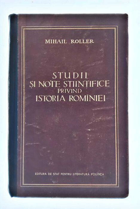 Studii și note științifice privind istoria Romîniei