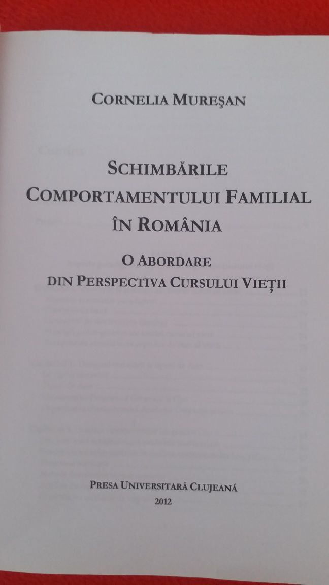Schimbarile Comportamentului Familial in Romania-de Cornelia Muresan