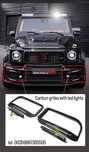 Карбон добавки + Лед светлини за предна броня BRABUS W464 Mercedes G