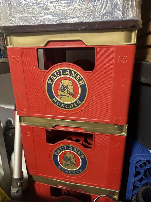 Caseta lada de bere Paulaner weissbier