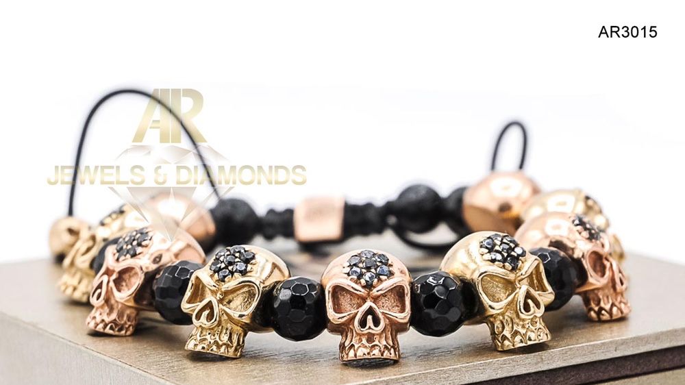 Bratara Aur 14k model nou SKULL COLLECTION ARJEWELS(AR3015)