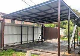 Навесы из поликарбоната и профлиста. Ворота откатные, распашные,заборы