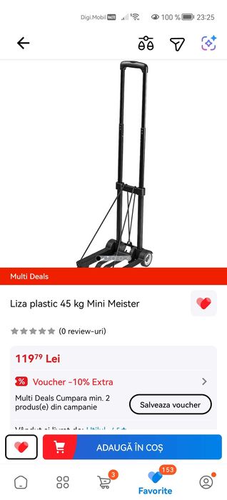 Carucior Transport Bagaje Tip Troler Pliabil Liza Mini 45 kg Germania