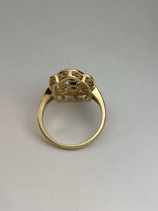 Inel vintage aur 18kt.cu diamante 0.25ct