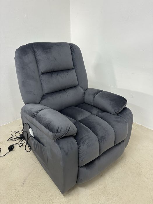 Масажно кресло HOMCOM, повдигаш механизъм, 8 точки за масаж, отопление