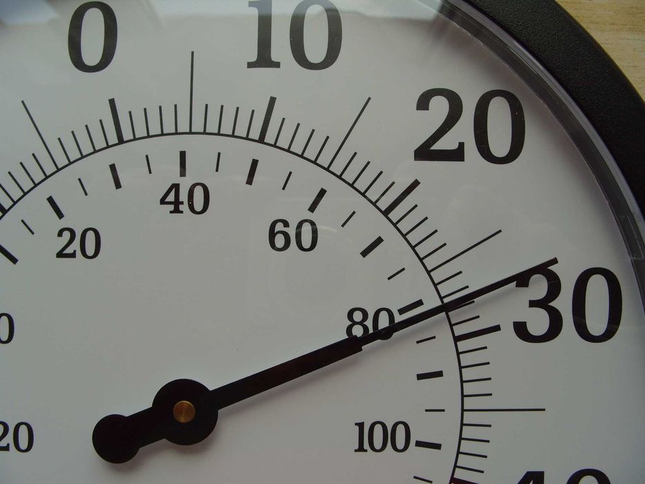 Голям и много точен термометър с хигрометър