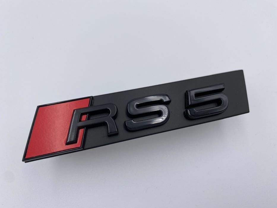 Emblema Audi RS 5 grila negru