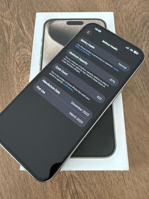 IPhone 15 pro max 512gb с гаранция