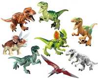 Set 8 Dinozauri tip Lego Jurassic World cu Indominus Rex