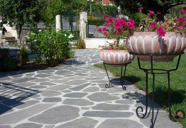 Petricele amenajarea gradină,case, Marmură rotungita Alba, Thassos