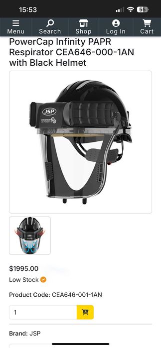 Set de protecție respiratorie cu protecție cap