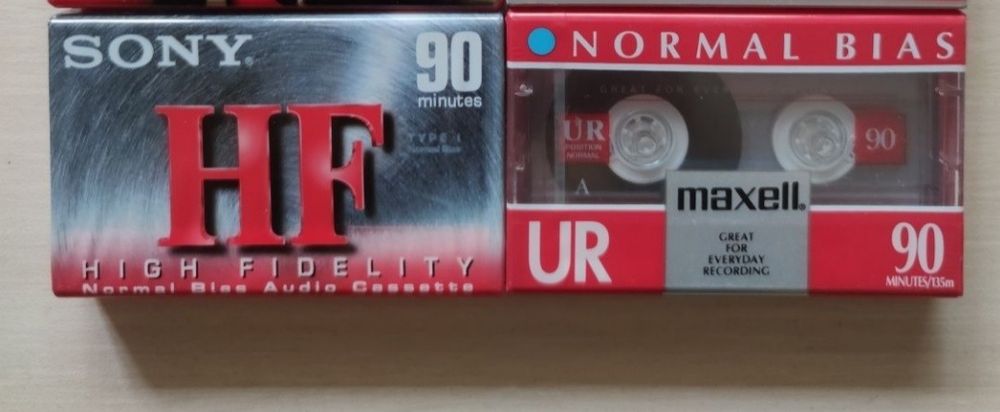 Аудиокассеты Sony Maxell LG Konica, новые, запечатанные.